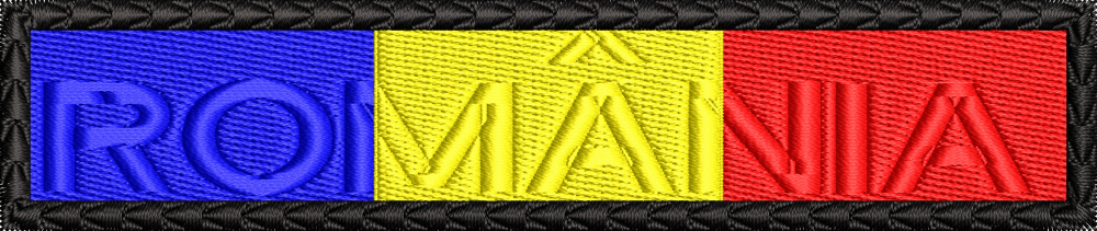 STEAG PIEPT TRICOLOR 12 CM X 2.5 CM
